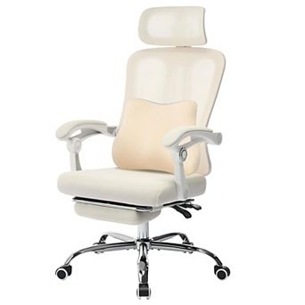 Office Chair with Footrest,Computer Chair w/Adjustable Headrest& Backrest,Lumbar Support, w/Pillow