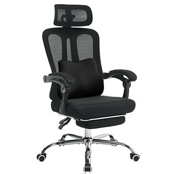 Office Chair with Footrest,Computer Chair w/Adjustable Headrest& Backrest,Lumbar Support, w/Pillow