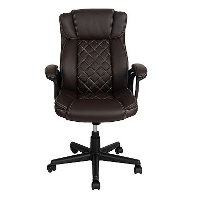 Ergonomic Executive High Back Office Chair with Adjustable Height and Lumbar Support