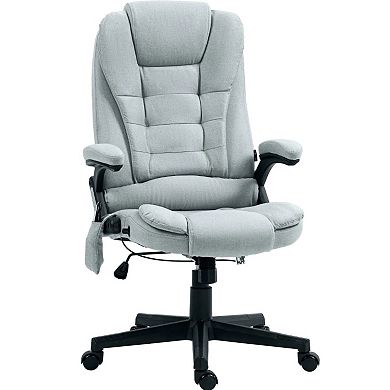 GOODSILO Ergonomic High-Back Massage Office Chair with Retractable Footrest and Vibrating Motors