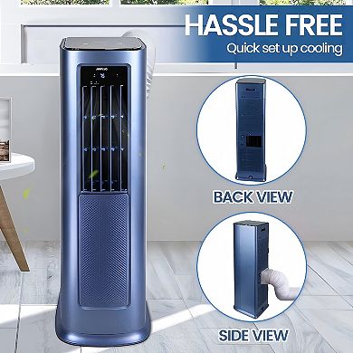 Portable Air Conditioner Cools 7,00 Sq. Ft. with Heater and Dehumidifier, with Remote Control