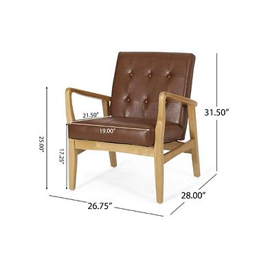 Cognac Callahan Club Chair