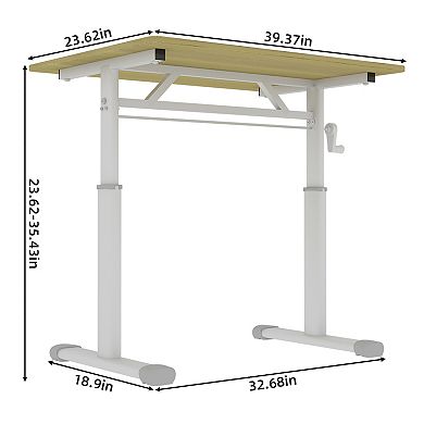 Adjustable Height Study Desk for Home Office and Study Spaces