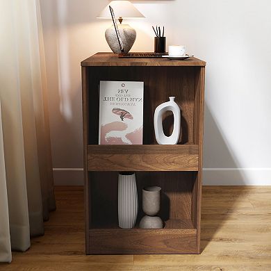 GOODSILO Modern Corner Computer Desk with Drawers and Extendable Table for Home Office Storage