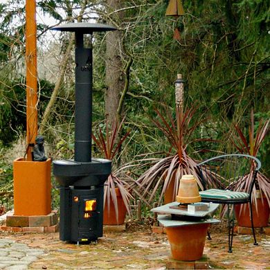 Outdoor Wood Fired Patio Heater