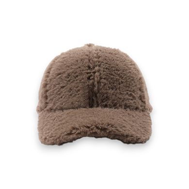 Plush Baseball Cap with Soft Textured Material and Comfortable Structured Fit
