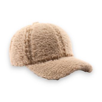 Plush Baseball Cap with Soft Textured Material and Comfortable Structured Fit