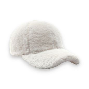 Plush Baseball Cap with Soft Textured Material and Comfortable Structured Fit