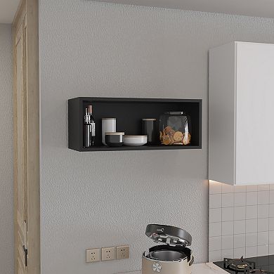 Wally 30" Wide X 12"H Open Wall Cabinet, Wall Shelf, Storage Cabinet, Cube Shelf Bedroom.