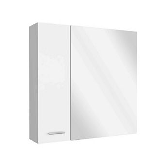 Sines Mirror Medicine Cabinet, With Four Internal Shelves, Double Door, Minimalist Bathroom Storage
