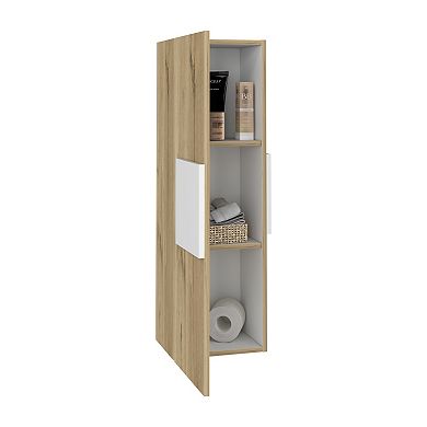 Vanguard Medicine Cabinet, Three Shelves, Single Door Cabinet