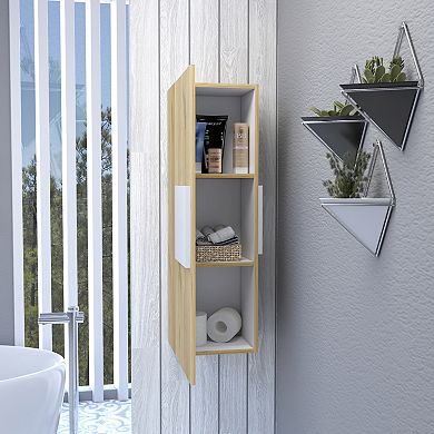 Vanguard Medicine Cabinet, Three Shelves, Single Door Cabinet