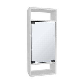Uros Wall-Mounted Mirror Medicine Cabinet With One Door And Interior Storage Shelves