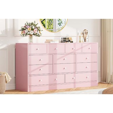 IDEALHOUSE 12-Drawer Dresser with Outlets