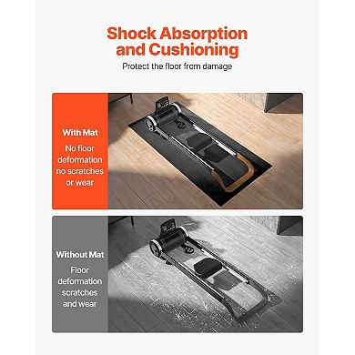 Treadmill Mat 36"x72" 1/4" Thick PVC Exercise Equipment Floor Protector