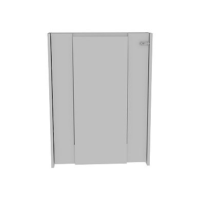 Vatta Wall Foldable Counter Table, with Multiple Shleves and Extending Surface.