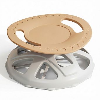 IDEALHOUSE Kids Sensory Swivel Chair - Spinning Balance Training Seat with Safety Handle