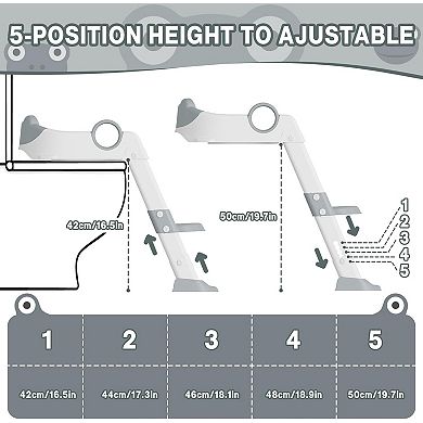 IDEALHOUSE Toddler Toilet Seat & Ladder