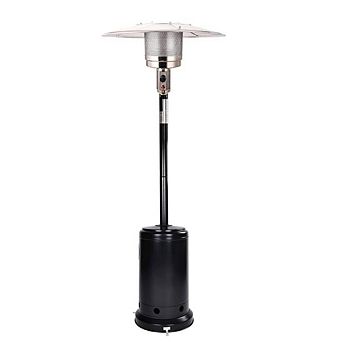 Black Outdoor Propane Heater With Wheels