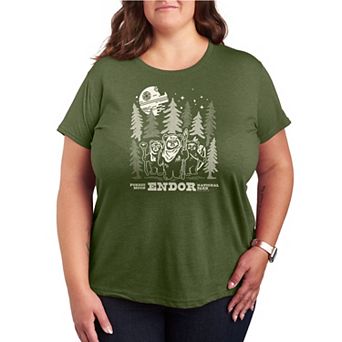 Plus Size Star Wars Forest Moon Endor National Park Graphic Tee