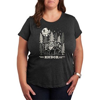 Plus Size Star Wars Forest Moon Endor National Park Graphic Tee