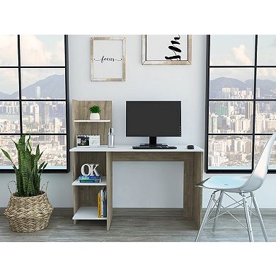 Vilna 120 Writing Desk , Four Shelves