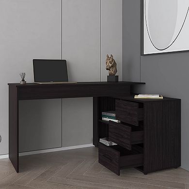 Upton L-Shape Home Office Desk, Studio, Bedroom, Library, Study Table, Work