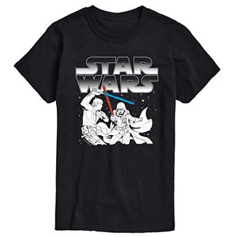 Men's Star Wars Luke vs Vader Graphic Tee