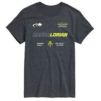 Men's Star Wars The Mandalorian Racing Jersey Graphic Tee