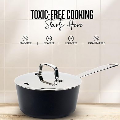 Alva Maestro 4.5 Qt Nonstick Stock Pot & 2.5 Qt Nonstick Saucepan