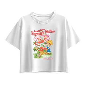 Girls 7-16 Strawberry Shortcake Locally Grown Farmer's Market Boxy Tee