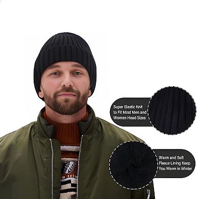 Warm Knit Beanie, Neck Scarf & Touchscreen Gloves Set