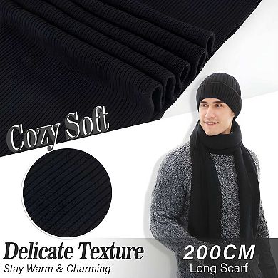 Warm Knit Beanie, Neck Scarf & Touchscreen Gloves Set