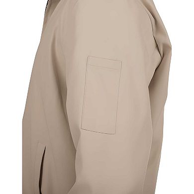 Mens Lightweight Zip Up Jacket Casual Work Office Cotton Twill Coat