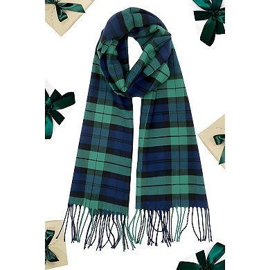 Scottish Heritage Tartan Plaid Cashmere-Feel Scarf for Winter