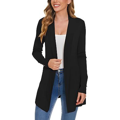 Women Long Sleeve Dressy Casual Knit Cardigan