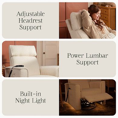 Namesake Willa Deluxe Power Recliner & Swivel Glider with Heat & Massage