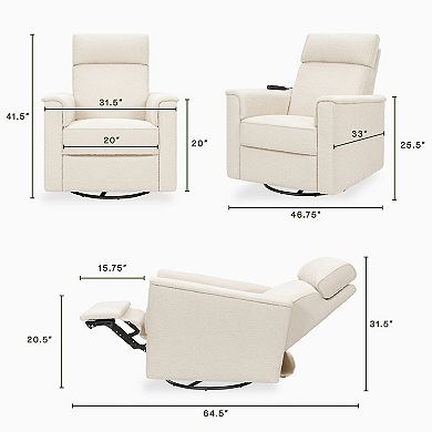 Namesake Willa Deluxe Power Recliner & Swivel Glider with Heat & Massage