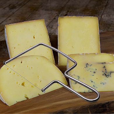 Stainless Steel Cheese Slicer with Extra Wires for Hard Block Cheeses