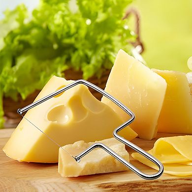 Stainless Steel Cheese Slicer with Extra Wires for Hard Block Cheeses