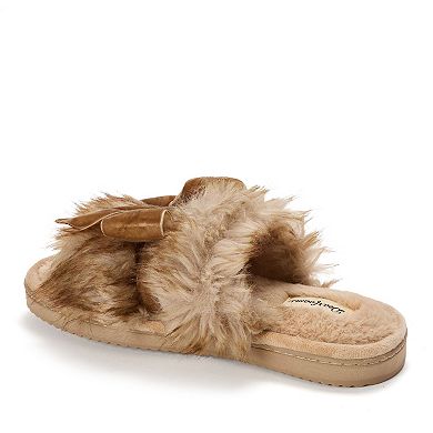 Dearfoams Bianca Women's Slip-On Bow Slippers