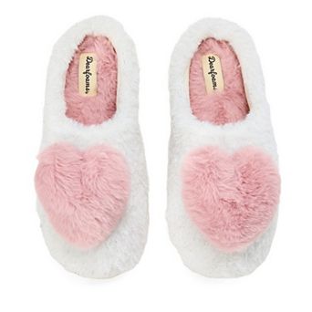 Dearfoams Rosie Women's Furry Clog Slippers