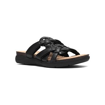 Clarks® April Rae Women's Flat Sandals Woven Slip-On Comfort Sandals
