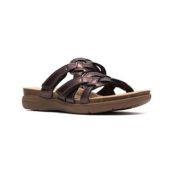 Clarks® April Rae Women's Flat Sandals Woven Slip-On Comfort Sandals