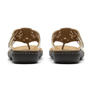 Clarks® Laurieann Mia Women's Leather Flip Flop Sandals