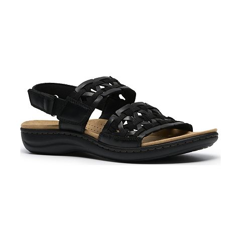 Женские сандалии Clarks Laurieann Lily Women's Flat Leather Slip-On Sandals