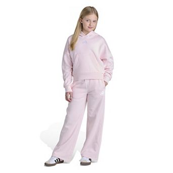 Girls 7-16 adidas 2 pc Long Sleeve Hooded Pullover & Wide Leg Pant Set