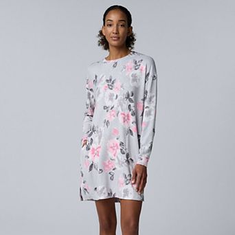 Women's Simply Vera Vera Wang Long Sleeve Knit Sleepshirt