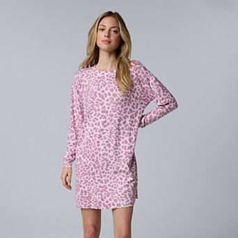 Women's Simply Vera Vera Wang Long Sleeve Knit Sleepshirt