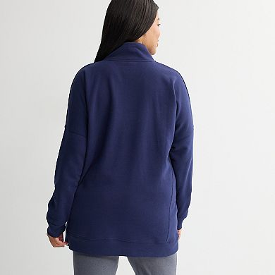 Plus Size Tek Gear® Ultrasoft Fleece Quarter Zip Tunic